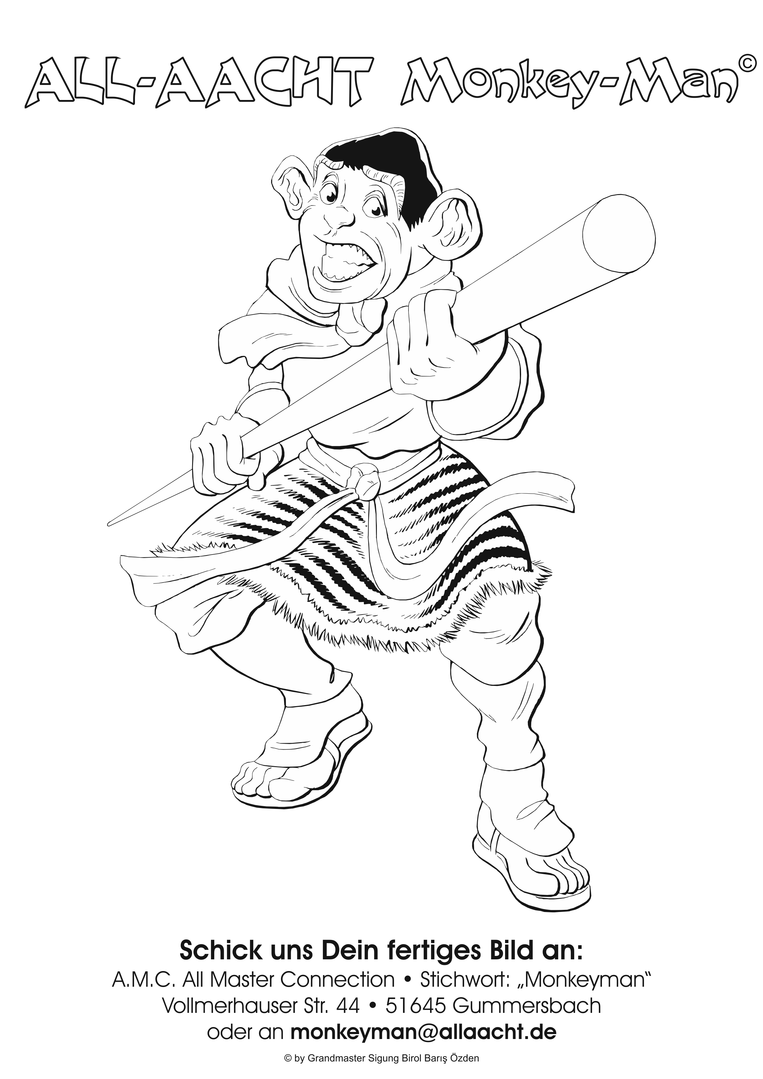 ALL-AACHT Monkeyman Malbild 05